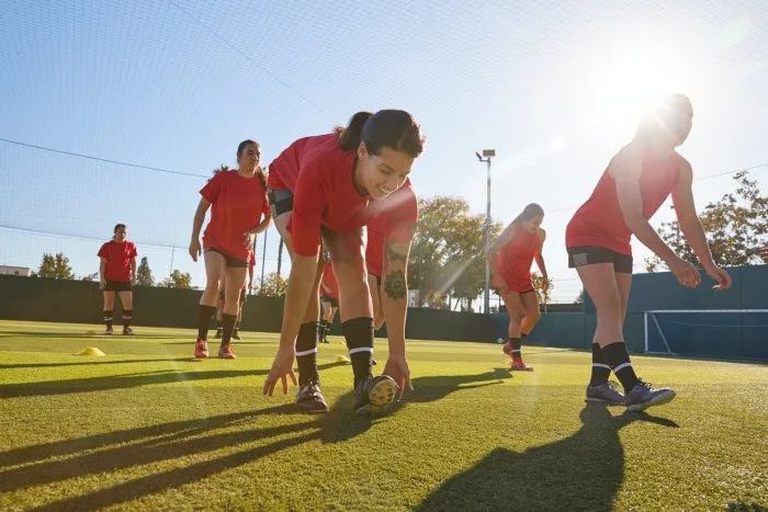Womens Football Team Training